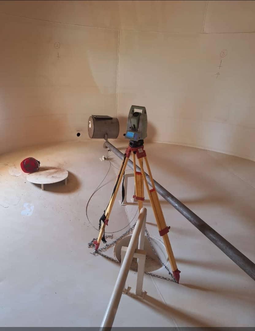 Pressurized spherical vessel support skid and nozzle corrosion assessment