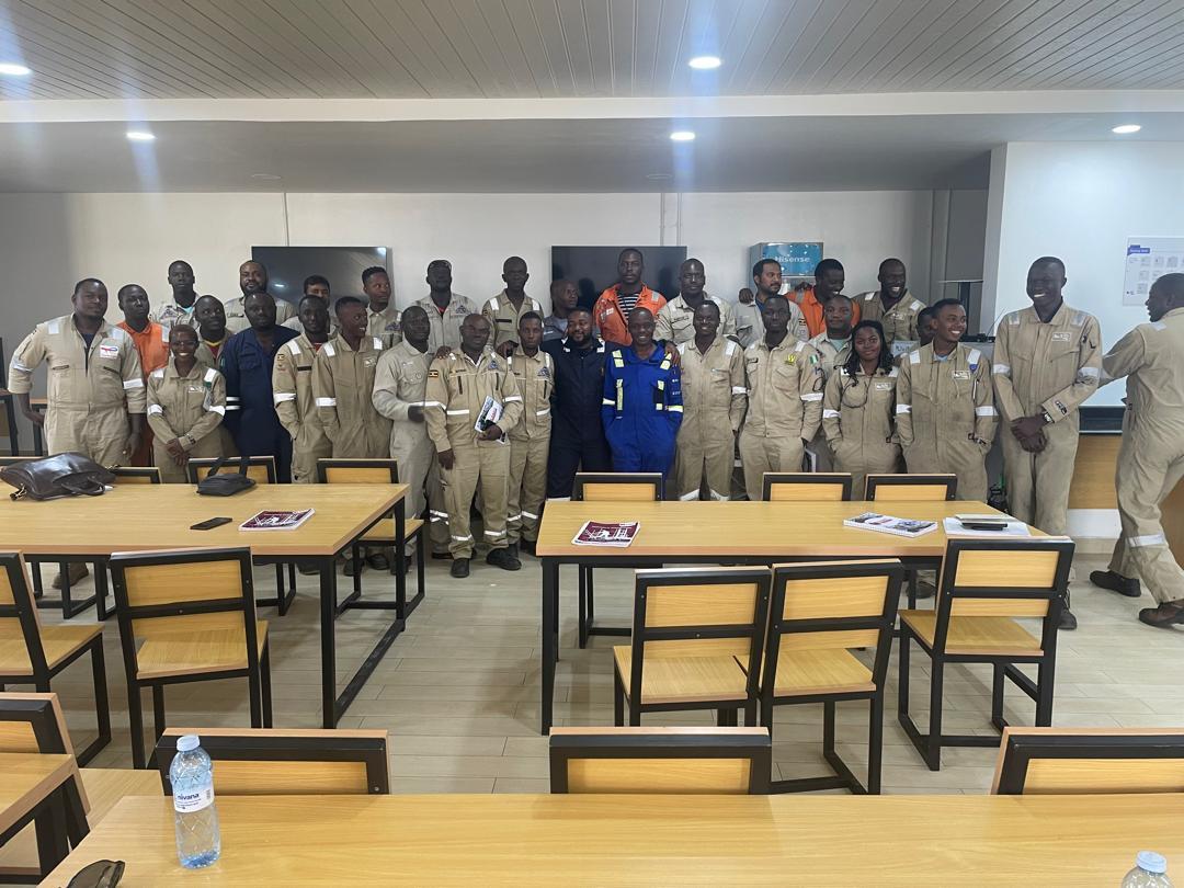 Quality assurance and HSE protocol classroom briefing for site engineers